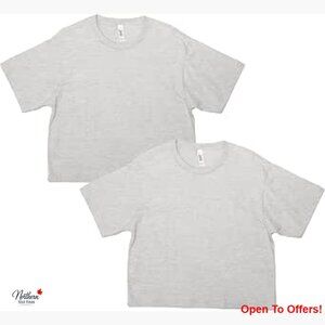100% Cotton Box Fit Cropped T-Shirt 2-Pack